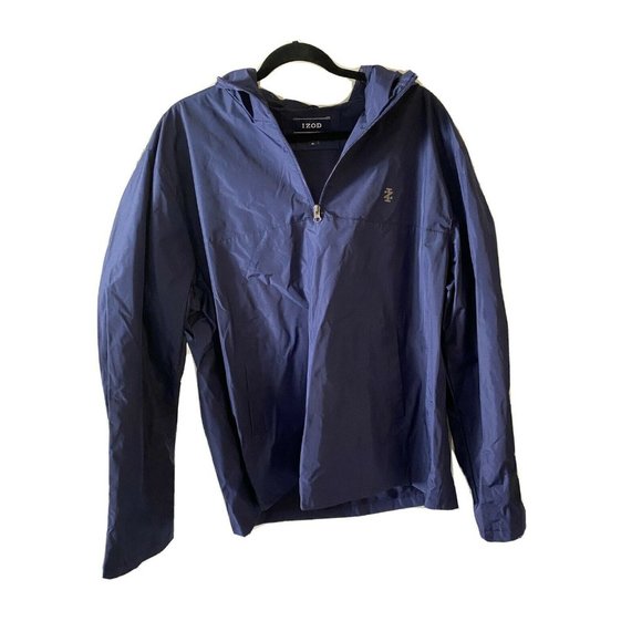 IZOD Lacoste Packable Windbreaker XL New With Tags Dark - Picture 1 of 7